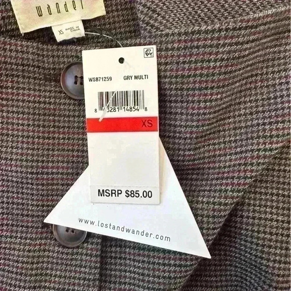 Lost + Wander Multi Colored Checked Mini Skirt Size XS New With Tags! - Picture 5 of 5